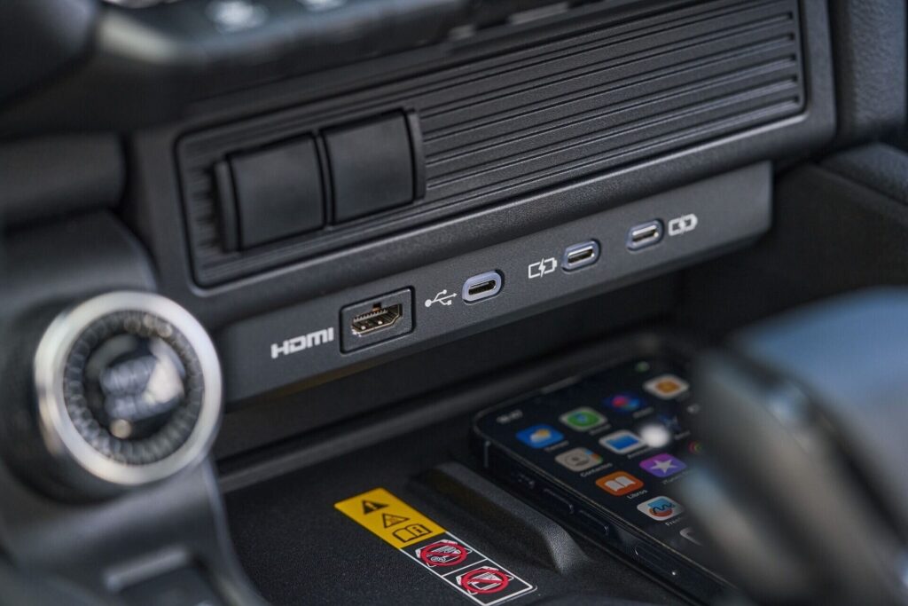 Puertos HDMI y USB de la Toyota Land Cruiser Prado