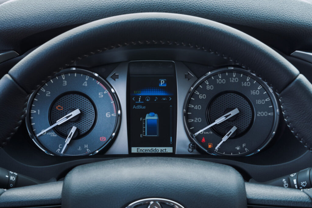 Cuadro de instrumentos de la Toyota Hilux
