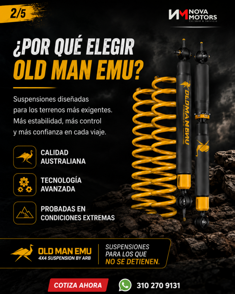 Por qué elegir Old Man Emu: calidad australiana, tecnología avanzada y probadas en condiciones extremas.