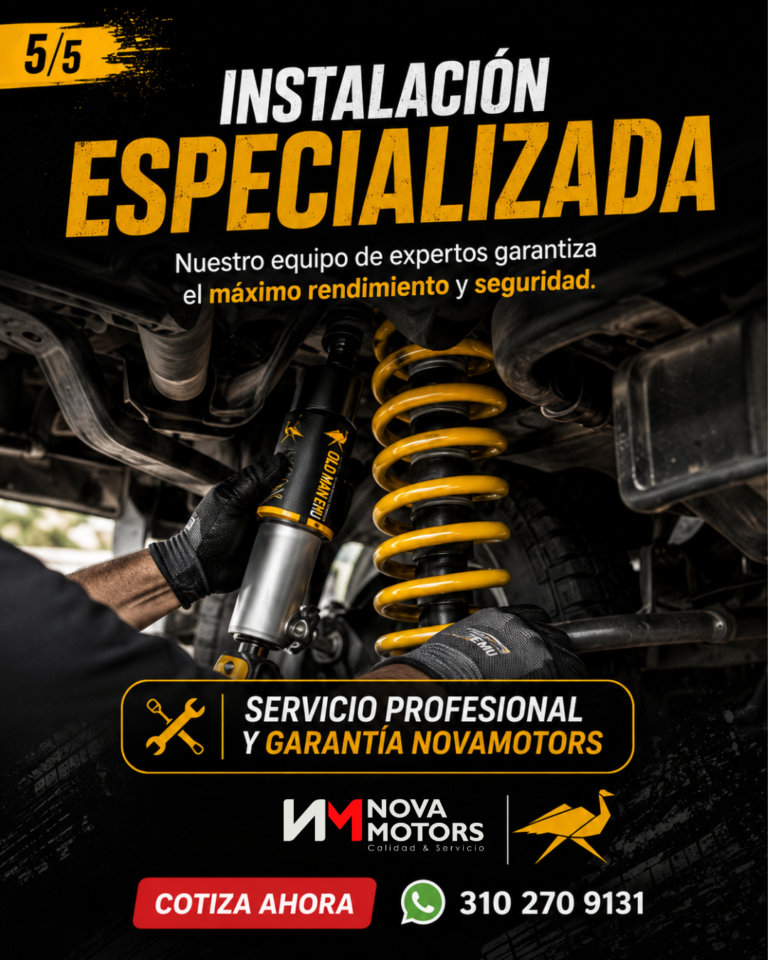 Instalación especializada: servicio profesional y garantía Novamotors.