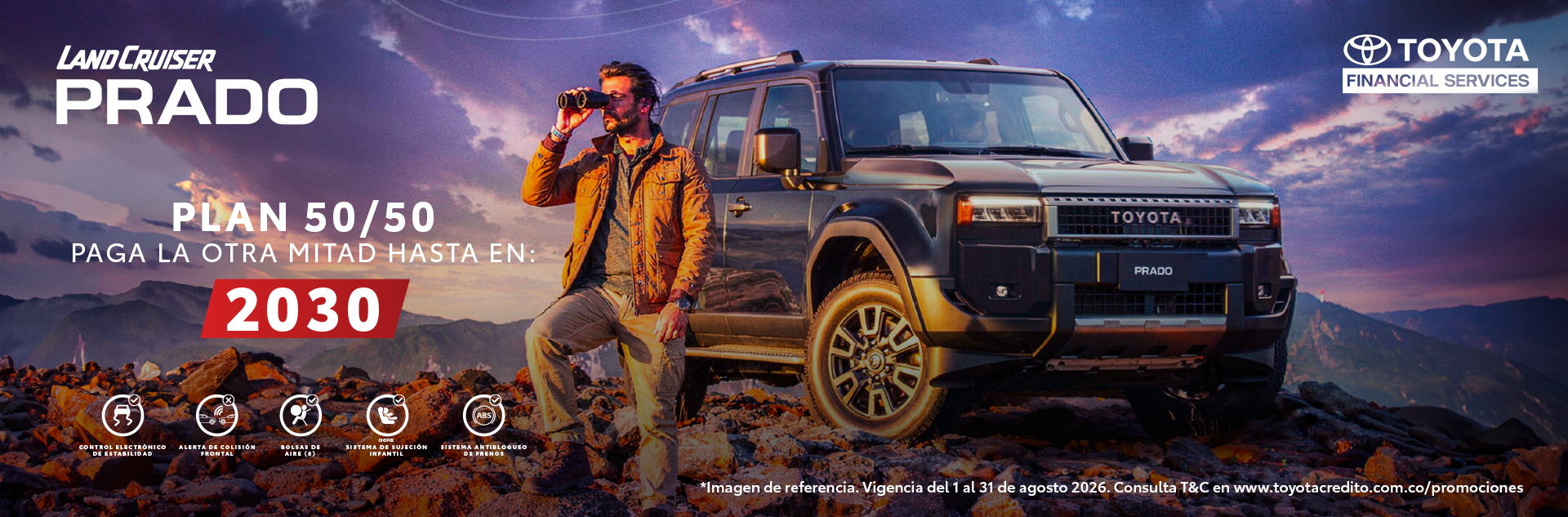 Land Cruiser Prado. Plan 50/50: paga la otra mitad hasta en 2030.