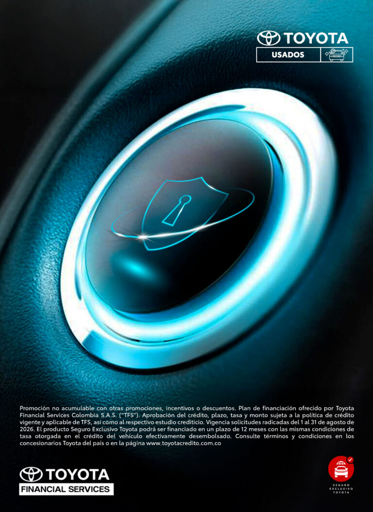 Seguro Exclusivo Toyota en 12 cuotas mensuales.