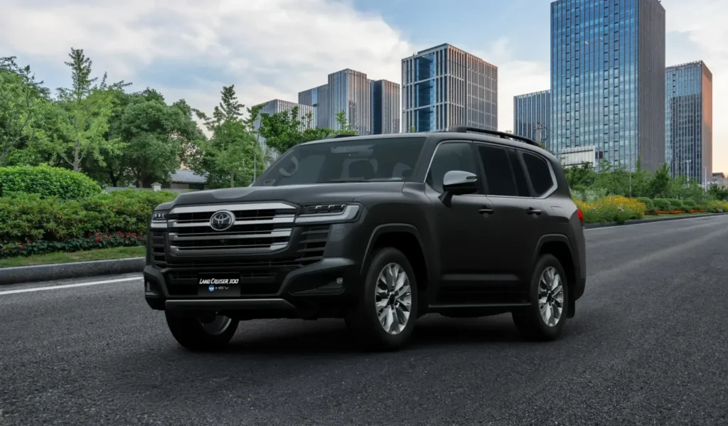 Toyota Land Cruiser 300 de tres cuartos delanteros