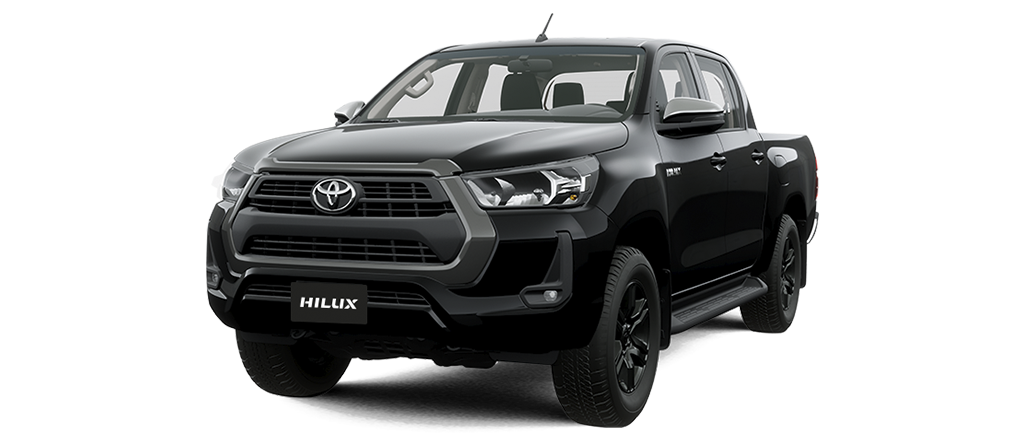 Toyota Hilux doble cabina SR 2.4 diésel 4x4 en Negro Mica