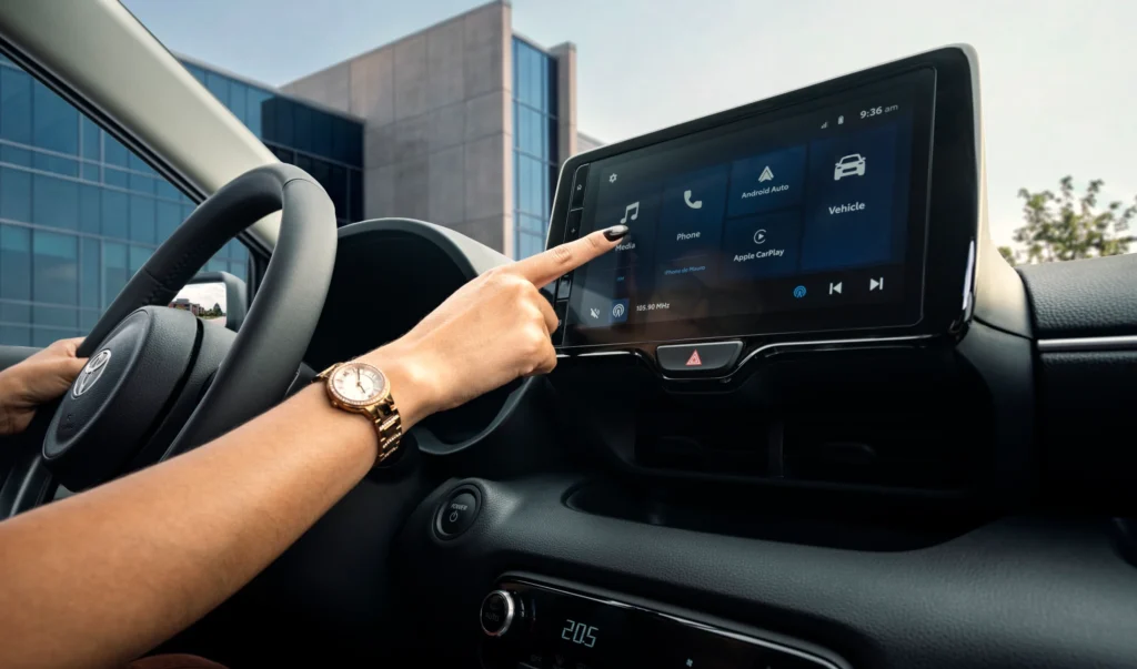 Pantalla táctil del Toyota Yaris HEV