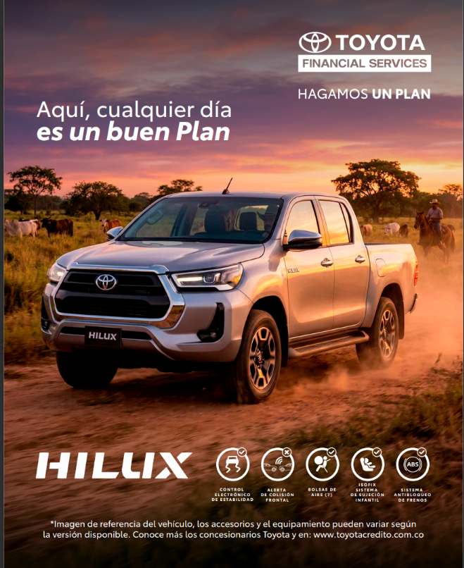 Toyota Hilux. Aquí, cualquier día es un buen plan.